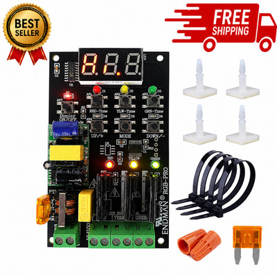 Traffic Light Controller Sequencer with 39+ Sequences, 3 Channel 80VAC-260VAC, L