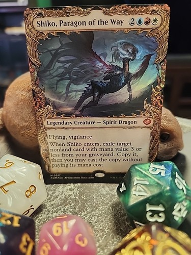 MTG Shiko, Paragon of the Way - Foil art - Tarkir: Dragonstorm #0317