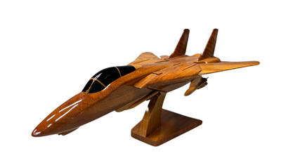 Tomcat Mahogany Wood Airplane Handcrafted Model for Desktop Decor F14