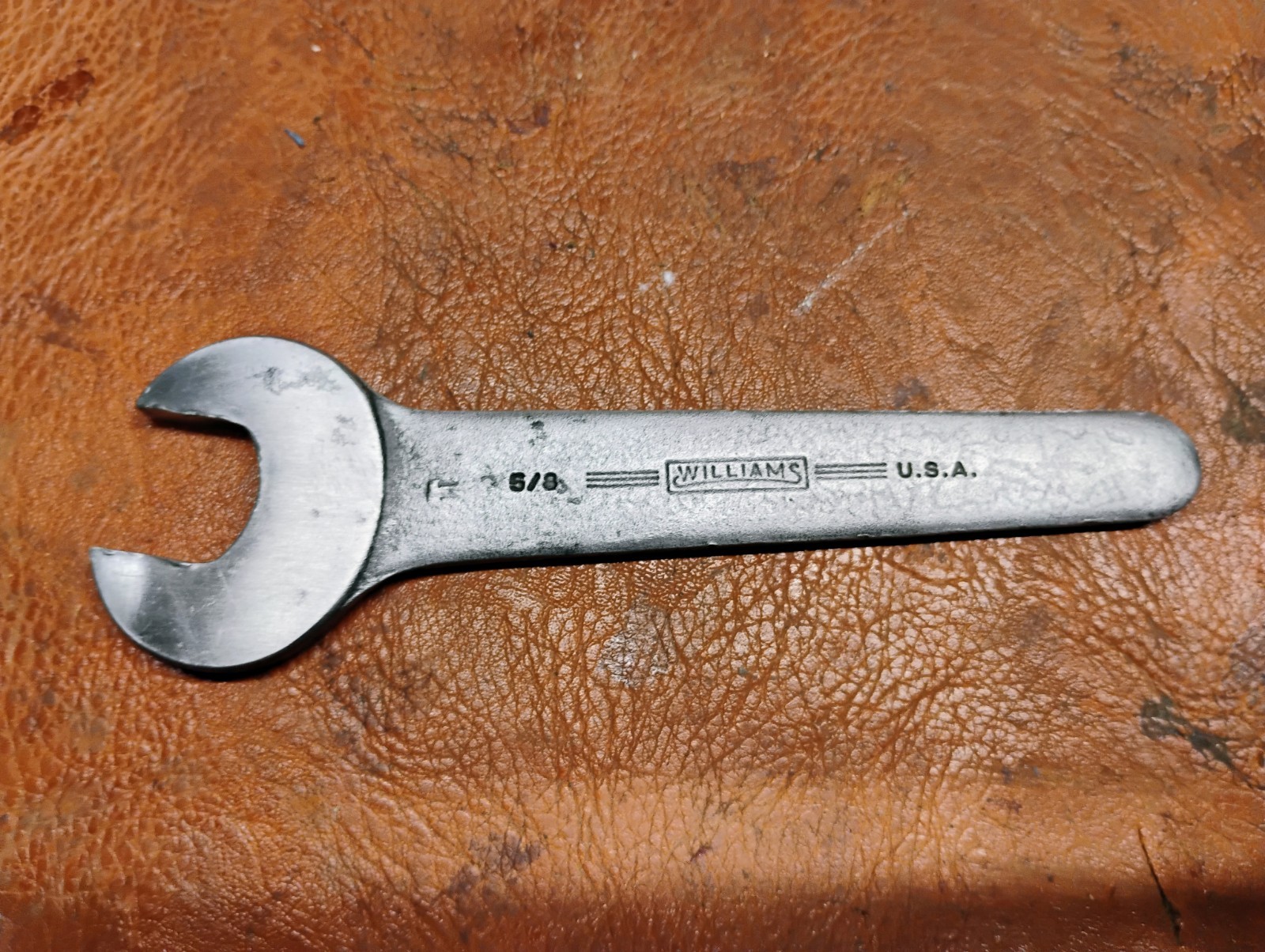 Vintage J.H. Williams Co. #603A Open End Wrench 5/8", clean, nice