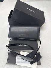 Chanel CH5477A C501/S4 Black Sunglasses Gold Heart CC Logo 56-18-140