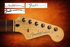 1 Fender Jazzmaster Decal Headstock Gold Grey Black Waterslide Guitar Guitar