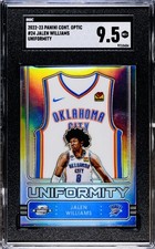 2022-23 Panini Contenders OPTIC Jalen Williams UNIFORMITY #24 Thunder RC