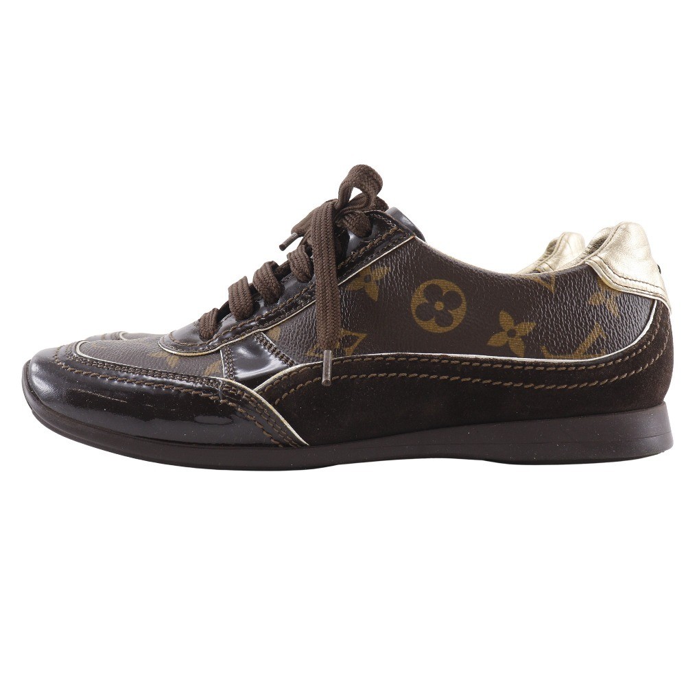 Louis Vuitton Low-top Sneakers Monogram Brown Canvas Size 37 US About 6 Women's thumbnail 24