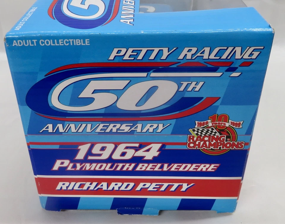 (NEW) Racing Champions Richard Petty 1964 Plymouth Belvedere 50th Anniversary - Image 3 of 4