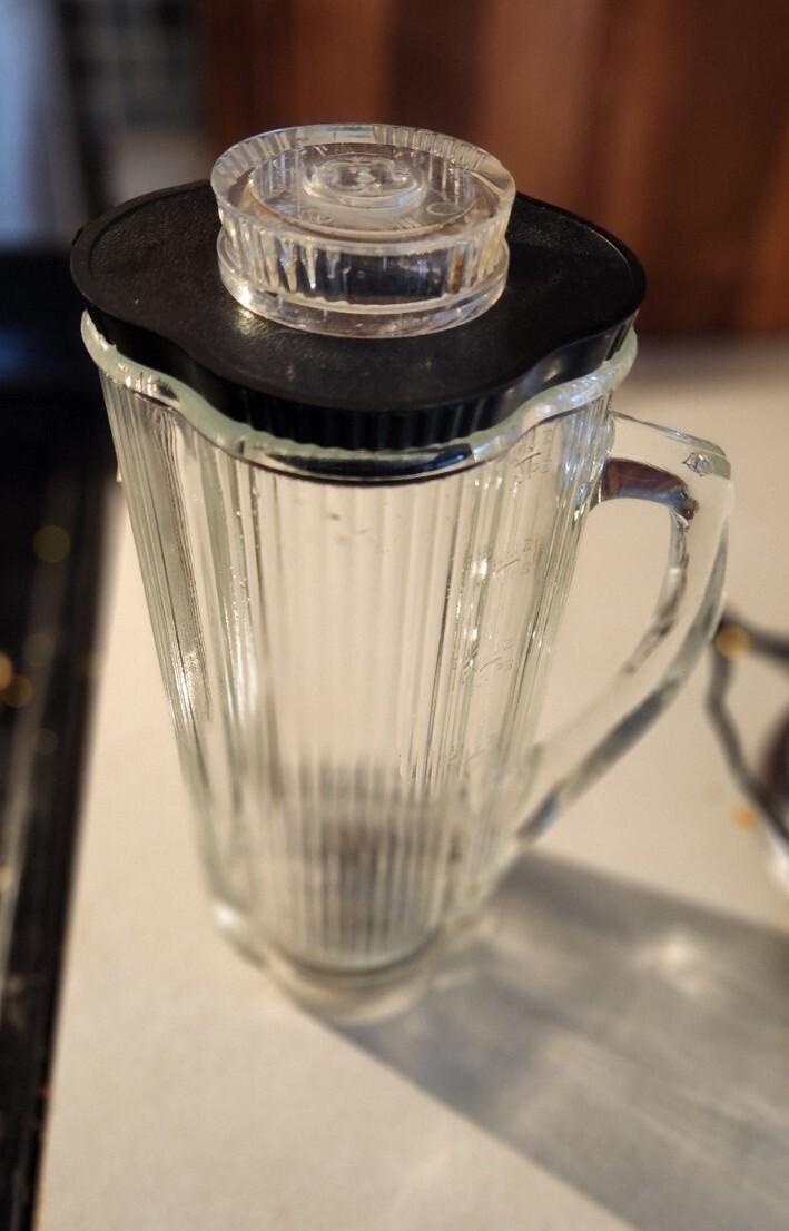 Vintage Waring Blender Replacement Glass Pitcher with Blades and Lid