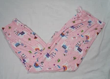 NWT Women's Pink LLAMA & RAINBOWS Bobbie Brooks Sleep Pants Joggers Plus Size