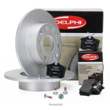 DELPHI Bremsscheiben Ø 234mm + Beläge für HYUNDAI i10 PA KIA PICANTO SA hinten