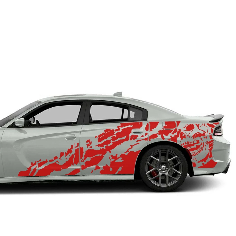  Виниловая графическая наклейка стикер для Dodge Charger Side Scat Pack Nightmare Design - Изображение 4 из 4