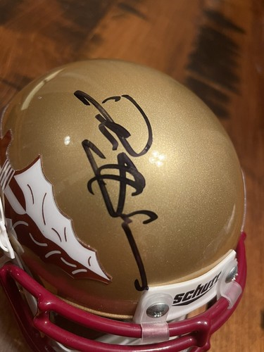 Deion Sanders Autographed Mini Florida State Helmet JSA COA Auto FSU Autograph - Picture 1 of 7