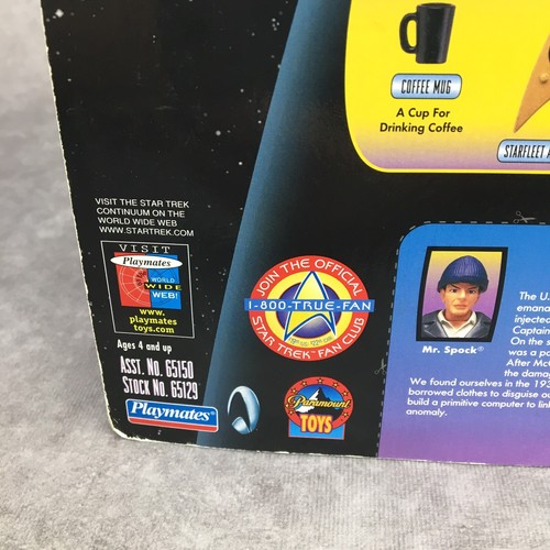 STAR TREK Warp Factor Series 5 Mr. Spock Galactic Gear Playmates Figure - Picture 12 of 13
