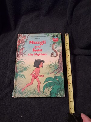 Vintage Mowgli and Kaa the Python Disney's Wonderful World of Reading Book 1981