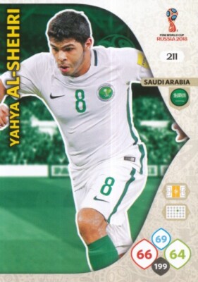 211 AL-SHEHRI YAHYA # SAUDI ARABIA PANINI CARD ADRENALYN WORLD CUP RUSSLAND 2018