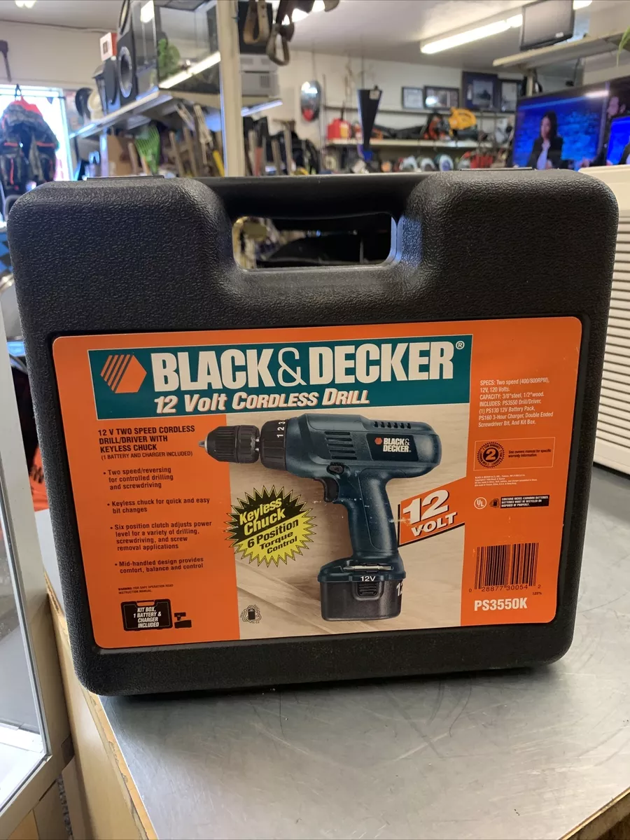 Buy Black and Decker Cordless Drill/Driver with 2 Batteries 12V