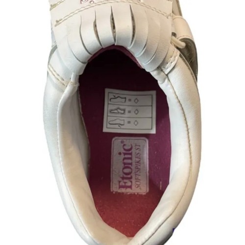 Etonic ST8806 Soft Spikes Golf Shoes White Womens US 6.5W with Kilties - Picture 6 of 7