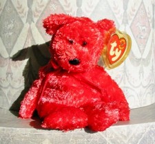 Ty Beanie Baby Sizzle the Bear Mint with Mint Tags Valentine's Day