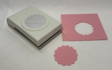 EK Success 2 Inch Scalloped Circle Slim Line Paper Punch Scrapbooking