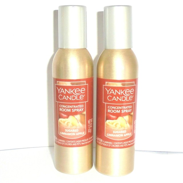 Yankee Candle 2x Sugared Cinnamon Apple Concentrated Room Sprays for