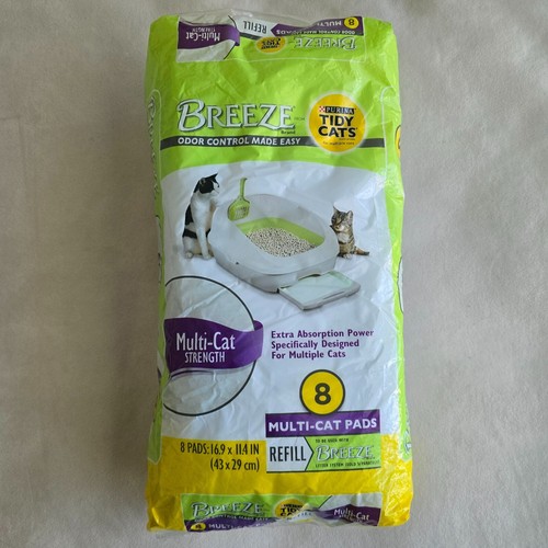 Purina Tidy Cats Breeze Refill 8 Muti Cat Pads Absorbent Pads For Breeze System
