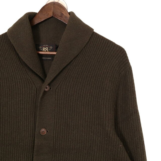 トップス RRL CASHMERE CARDIGAN S RRL Textured Cashmere Shawl