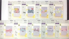Lot 9 Crafters Companion Gemini Papercraft Die Sets Expressions Birthday Family