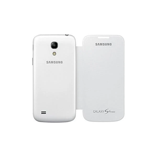 Samsung Custodia COVER ORIGINALE Flip per Galaxy S4 mini GT-I9195 BIANCO - Immagine 2 di 4