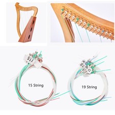 15/16/19/21/24Strings Lyre Brass Strings Set Lyre Harp Nylon String-Replacement