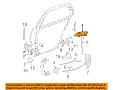 GM OEM 95-05 Cavalier,Sunfire Rear Door Lock Hardware-Handle, Outside 22650704