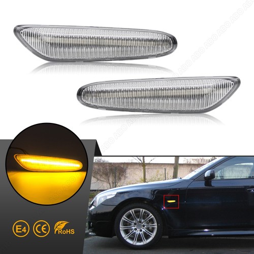 2x Led Seitenblinker Blinker für BMW 3er E46 E60 E61 E81 E82 E87 E83 E90 E91 E92 - Photo 1/12