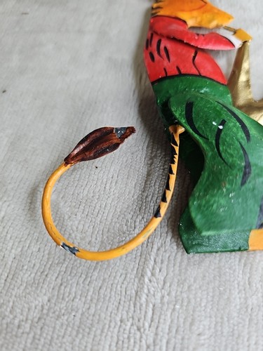 Handmade Metal Tiger Christmas Ornament Playing An Instrument - Picture 6 of 6