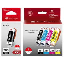 5PK PGI-280XXL CLI-281XXL Ink for Canon PIXMA TR8520 TS6320 TS6120 TR8500 TS9120
