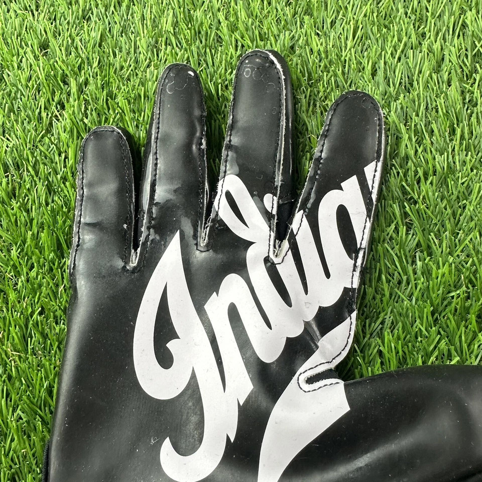 阿迪达斯印第安纳印第安纳州印第安纳州软垫黑色脚本 XXL IU 球队发行的足球手套 — 第 4/4 张图片