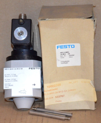 Festo HEE-D-MIDI-24-M12-SA Einschaltventil 533767 NEU OVP