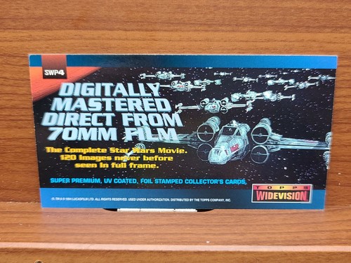Topps Widevision Star Wars Vintage 1994 Promo SWP4 Card 0003 - Picture 2 of 2