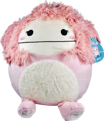 Squishmallow 12” Brina Bigfoot Yeti Colorway Mauve Rose Dark Pink