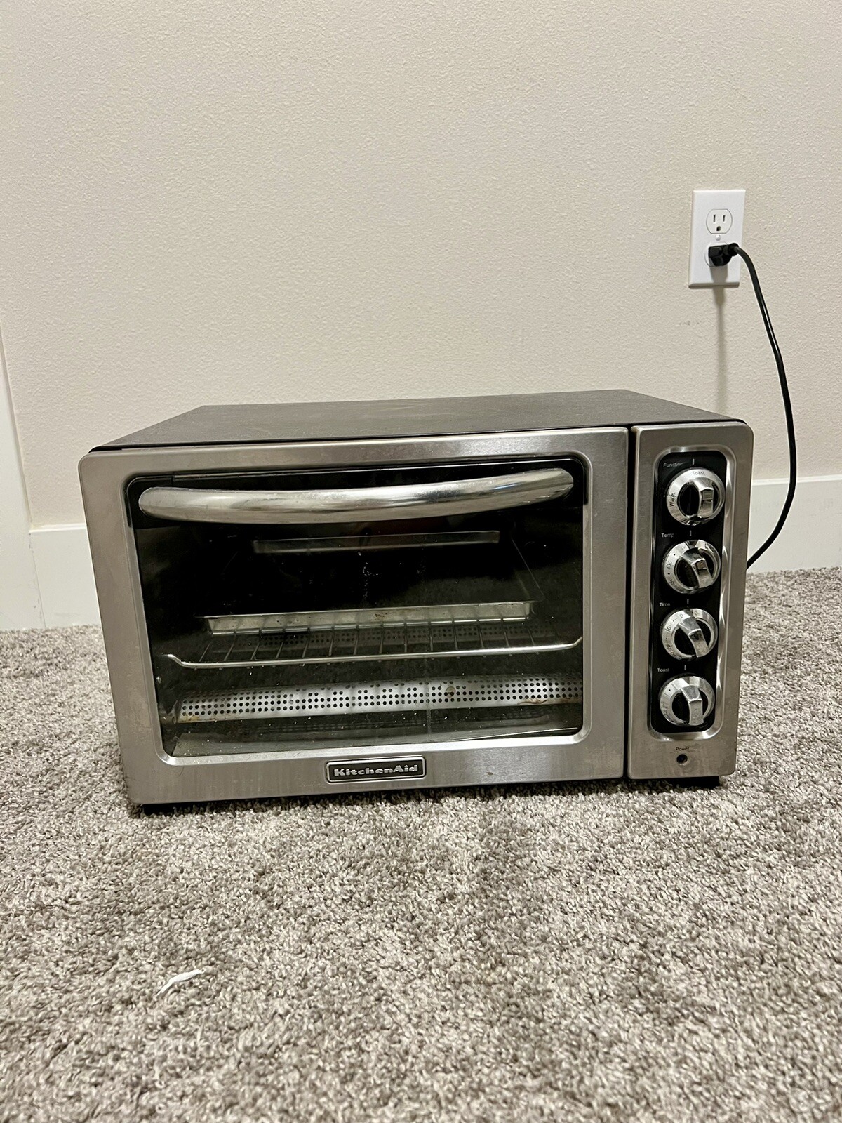 Kitchen Aid Toaster Oven Model KCO222OB 12" Silver TESTED AND WORKING