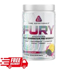 Core Fury V2 Pre-Workout Powder (Black Lightning) - 40 Scoops