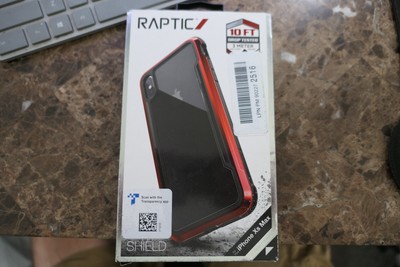 Defense Shield Raptic iPhone Xs Max Red Anodized Aluminum Case Drop Tested NEW