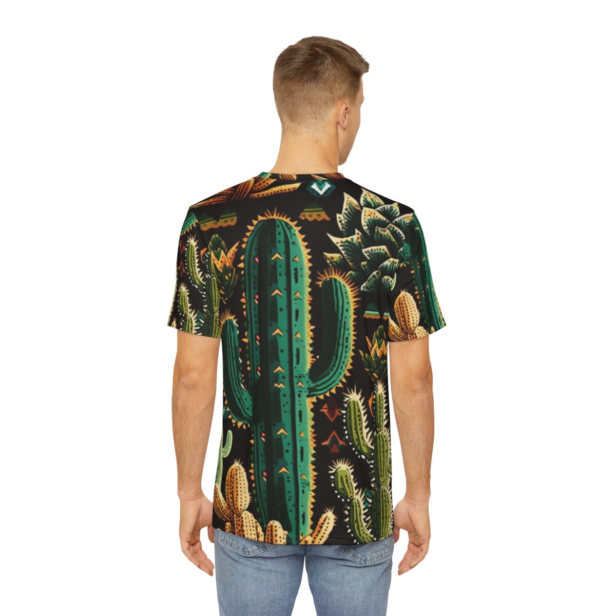 All Over Print T Shirt Unisex Cactus Aztec Southwestern Native