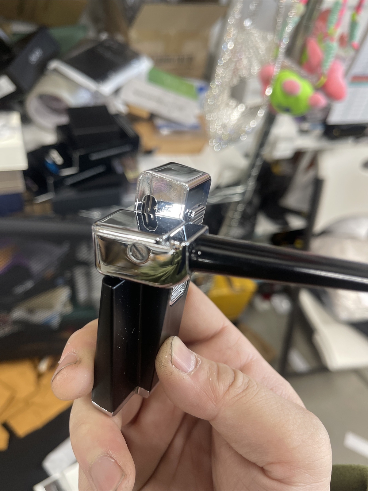 Folding Metal Smoking Pipe Lighter ALL IN ONE Pipe Combo Smoking Pipe Men's Gift eBay