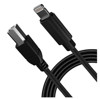 USB 2.0 OTG Type-B MIDI Instrument Cord Keyboard Converter Cable iPhone, Black