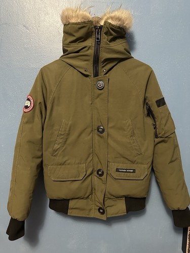 Authentic Canada Goose Vintage Chilliwack Bomber Military Green XS Jacket 7950L - Picture 7 of 17