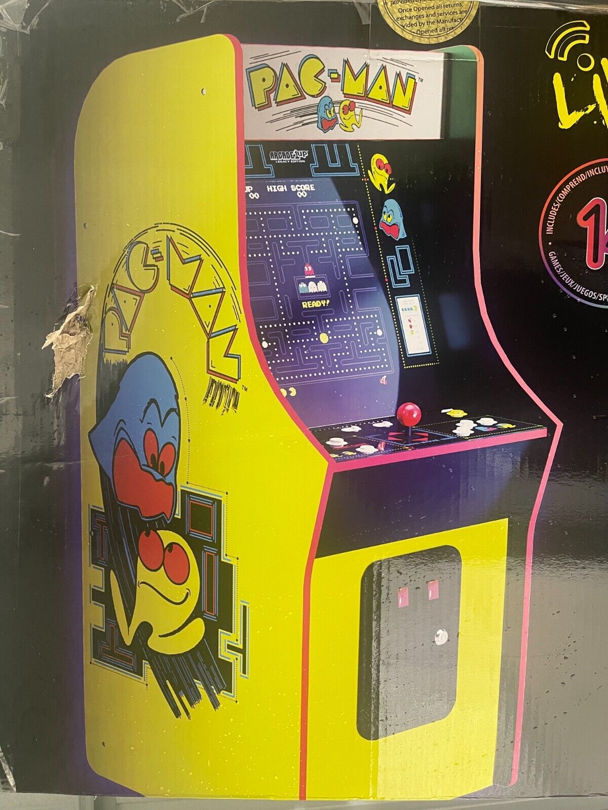  Arcade1Up BANDAI NAMCO Legacy Arcade Game Ms. PAC-MAN