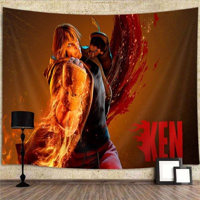 Ken Gaming Poster XXL Wandteppich Wandbehang Fototapete Wandtapete Anime Figur