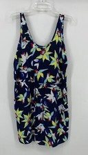 Gap Preowned Womens Navy Floral Tank Dress Size Small W/Pockets