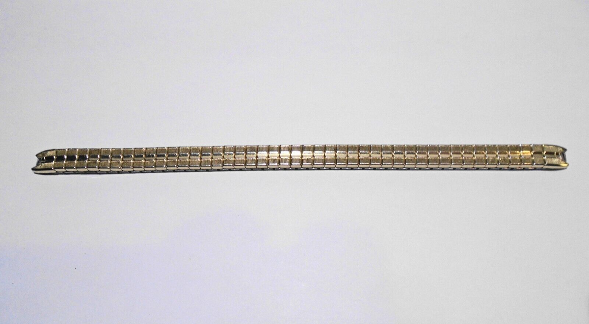 Vintage Speidel Ladies 10K GF Top Caps Watch Band with C  display picture 1