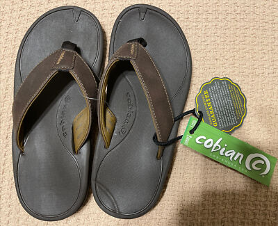 Cobian Men's Sumo Thong Sandals, Brown, Size 8, New with Tags - Main Image