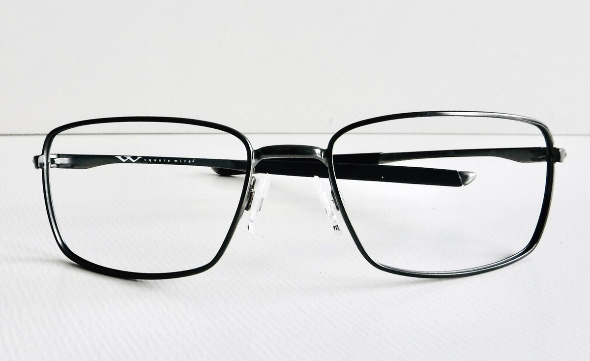 Oakley Square Wire Sunglasses Gunmetal Titanium Frames 60-17-123