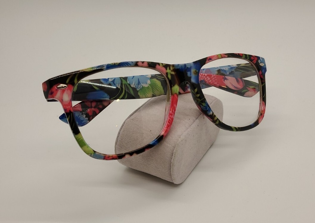 Cyxus Blue Light Glasses With Anti-Eyestrain Floral Print Frame-image