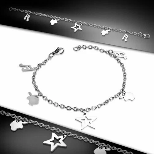 Bracciali di bigiotteria in acciaio